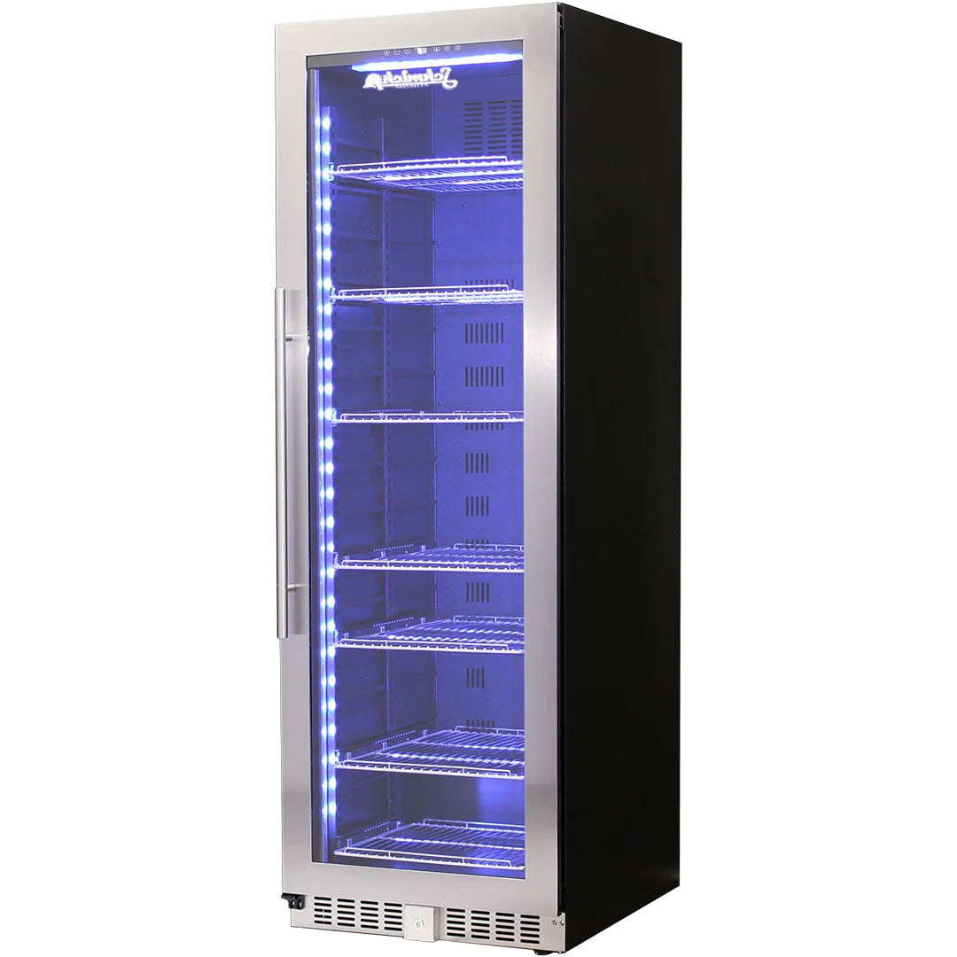 Schmick Glass Door Upright 405L Bar Fridge With Stainless Steel Door