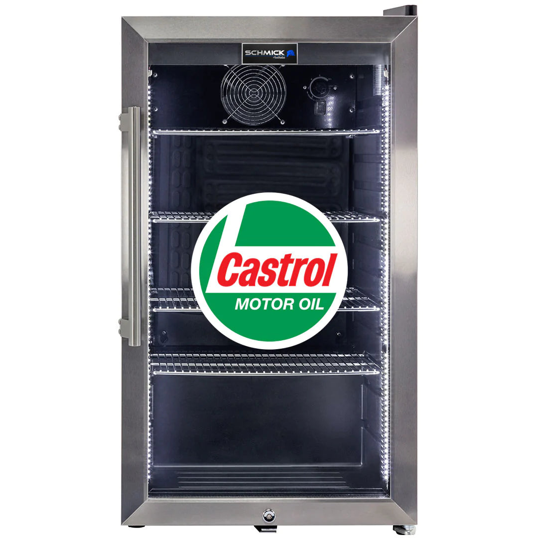 Petrol Branded Triple Glazed Alfresco  LED 98L Bar Fridge