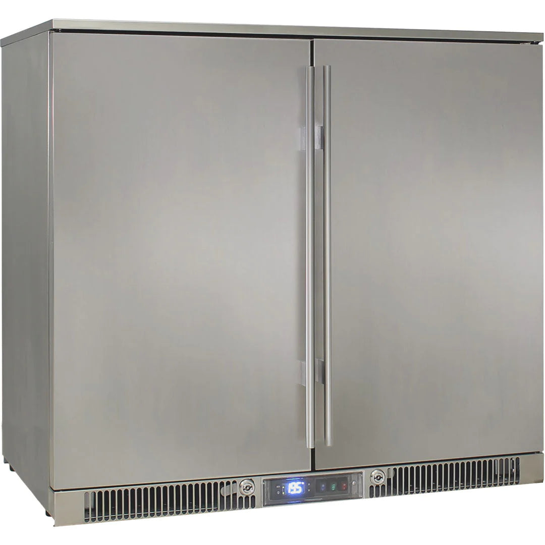 Outdoor Rhino Envy 2 Door  Stainless Steel 248L Bar Fridge