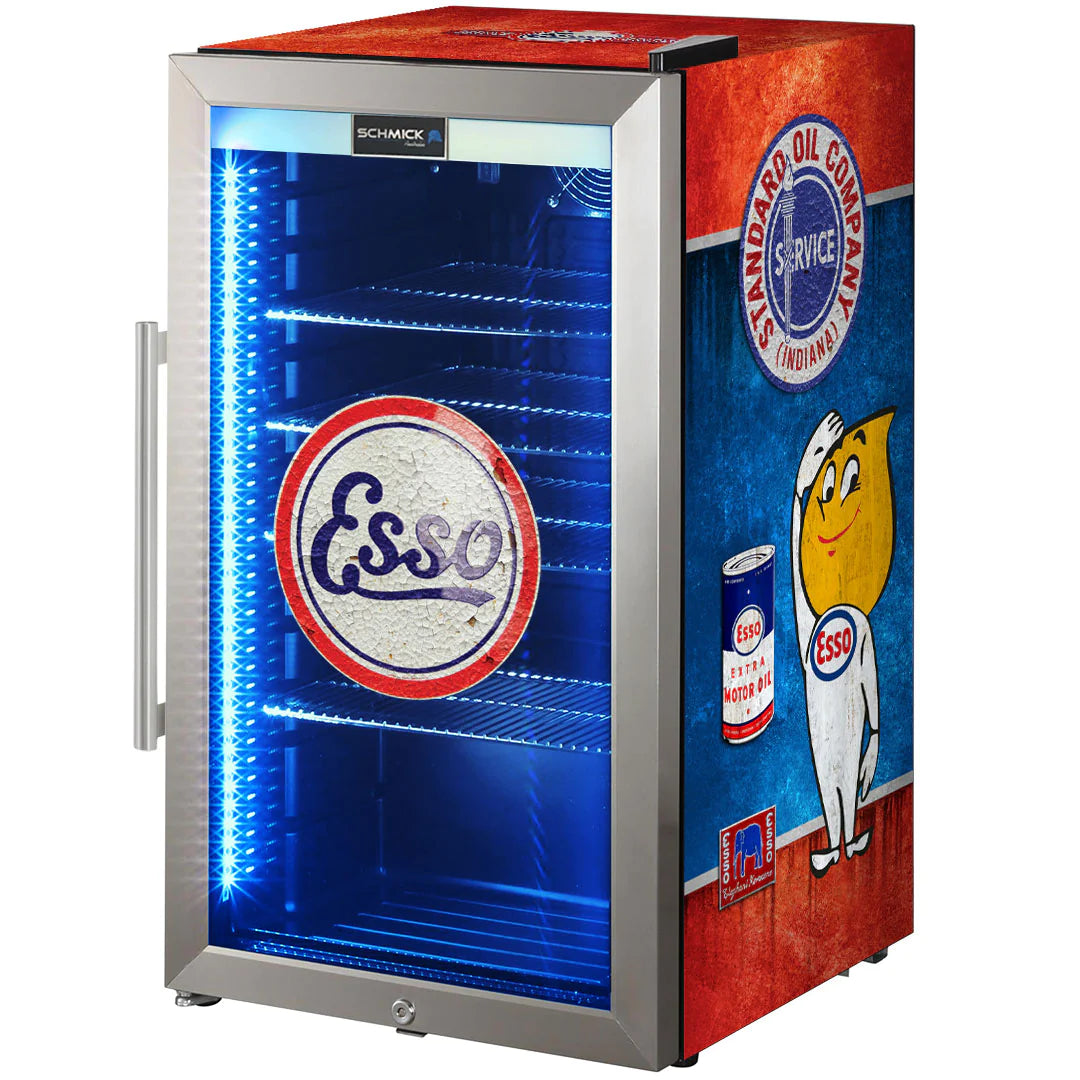 Petrol Branded Triple Glazed Alfresco  LED 98L Bar Fridge