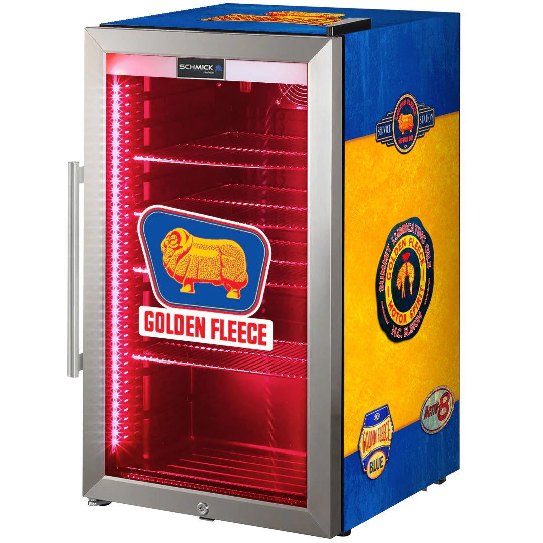 Petrol Branded Triple Glazed Alfresco  LED 98L Bar Fridge