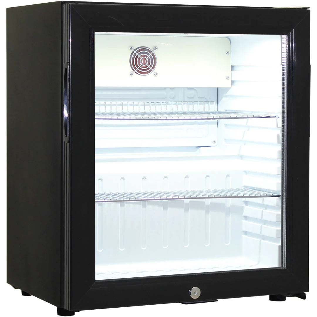 Schmick Black Glass Door Mini 38L Bar Fridge