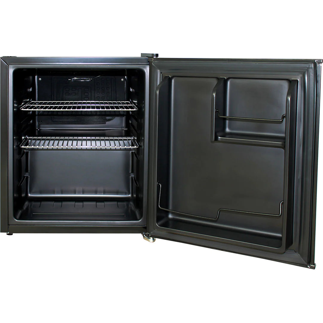 Yellowstone Retro Black Vintage Mini 46L Bar Fridge With Opener