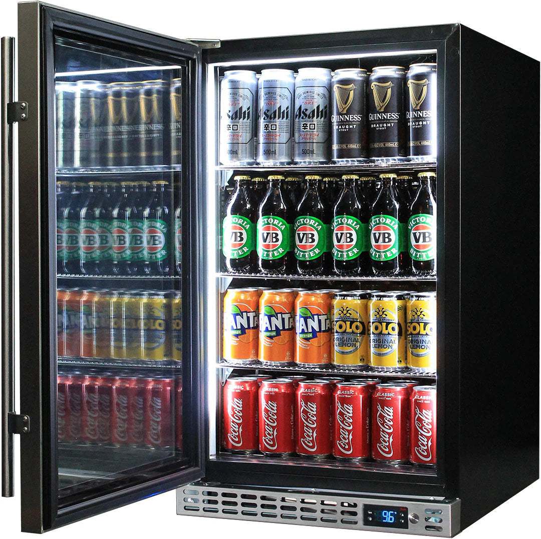 Schmick Stainless Front Venting Glass Door 132L Bar Fridge