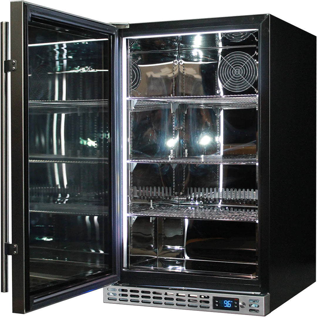 Schmick Stainless Front Venting Glass Door 132L Bar Fridge