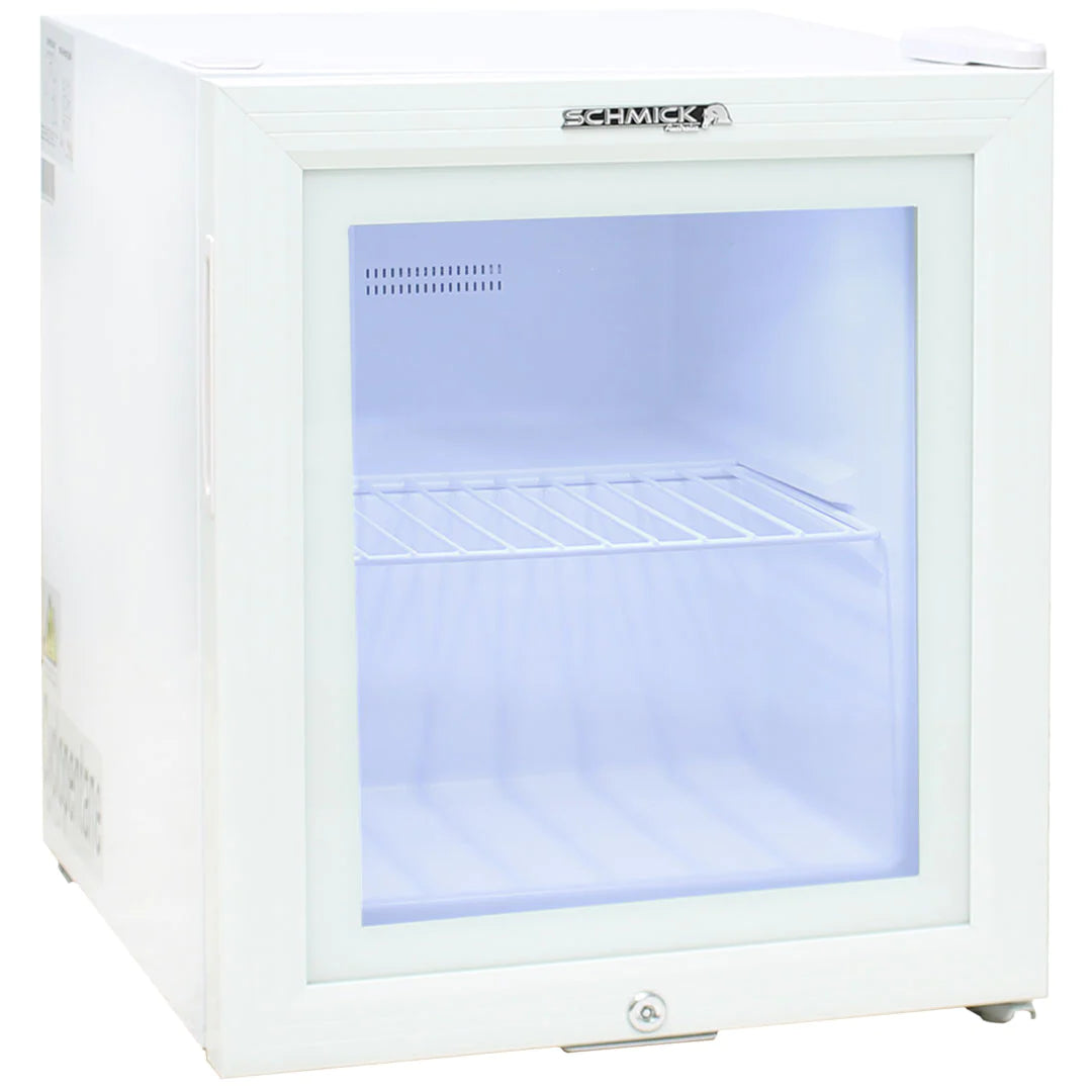 Mini White Glass Door Freezer 36L