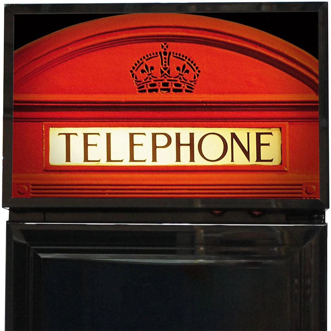 Telephone Box Design 160L Upright Bar Fridge