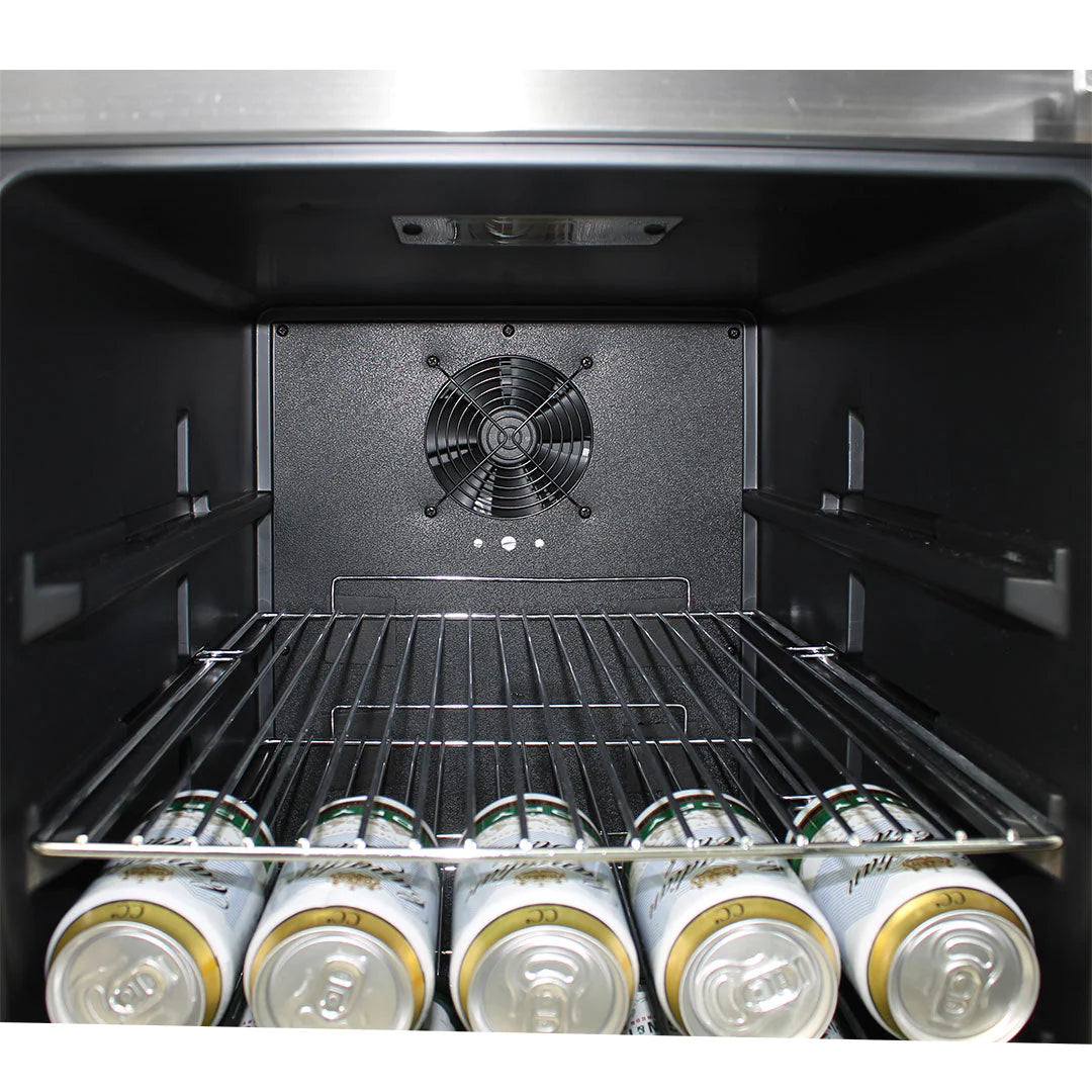 Schmick Twin Zone Strainless Steel Beer And Wine Fridge 190L