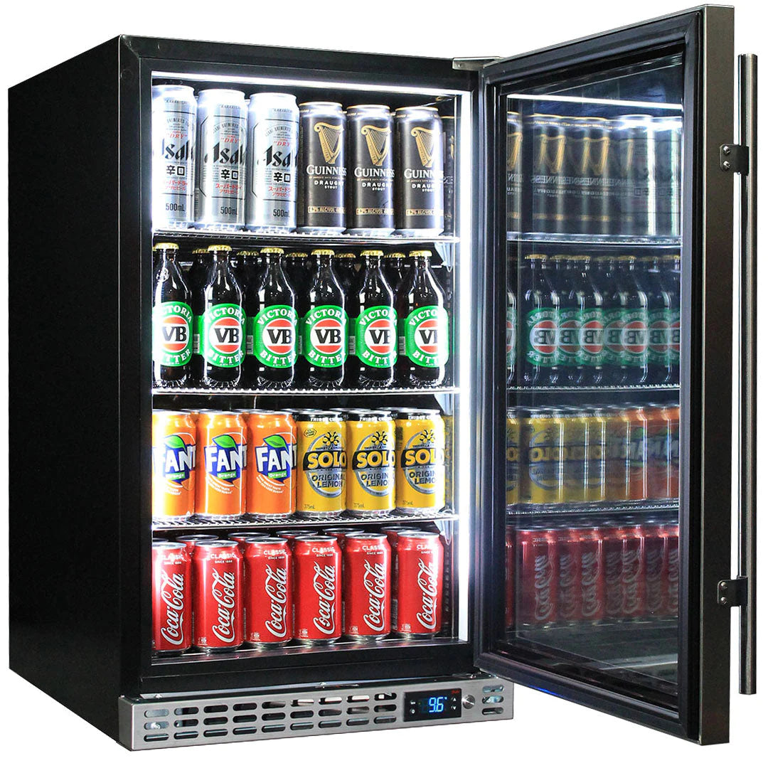 Schmick Stainless Front Venting Glass Door 132L Bar Fridge