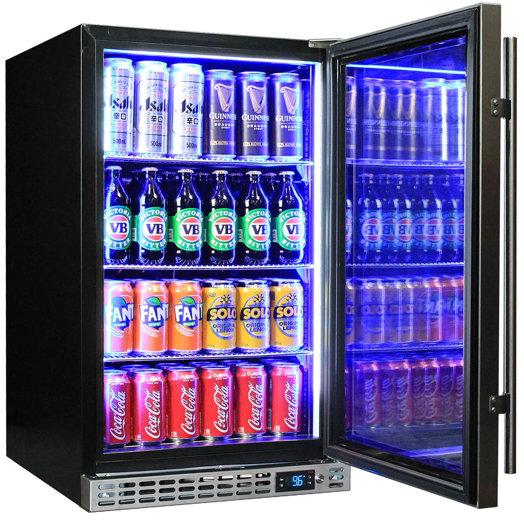 Schmick Stainless Front Venting Glass Door 132L Bar Fridge