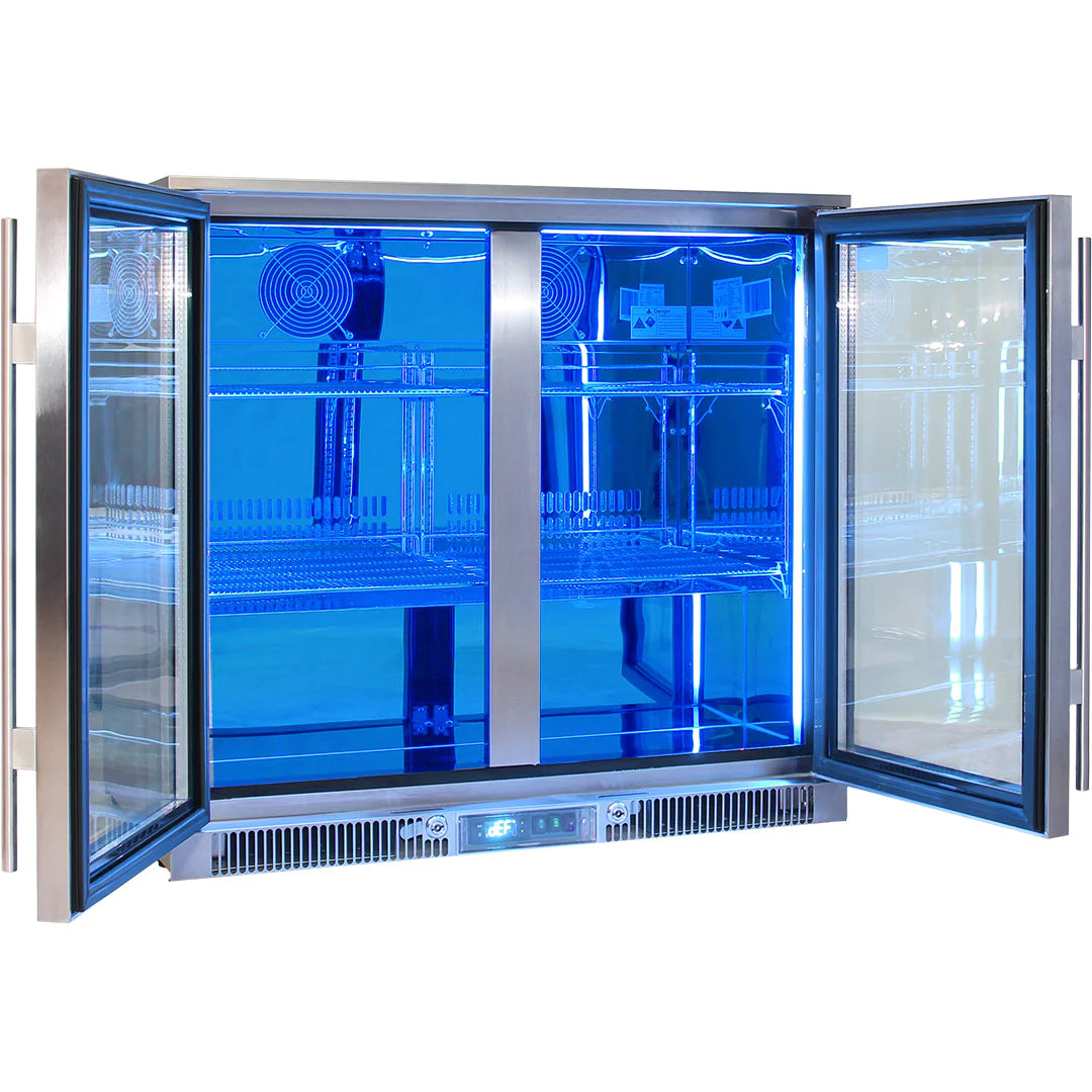 Outdoor Rhino Envy 2 Door 248L Glass Door Bar Fridge