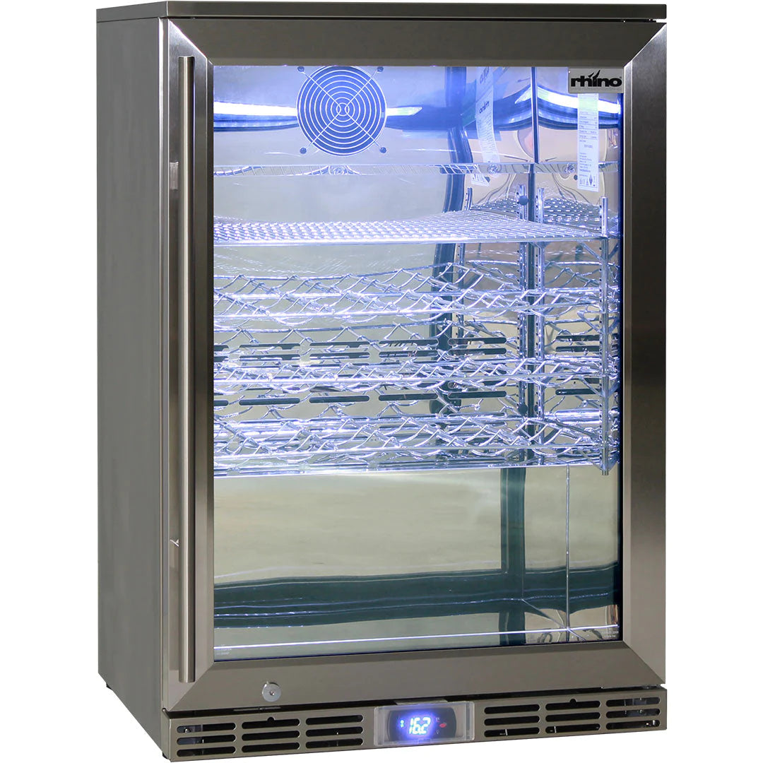 Rhino Alfresco Outdoor Single Door 138L Bar Fridge