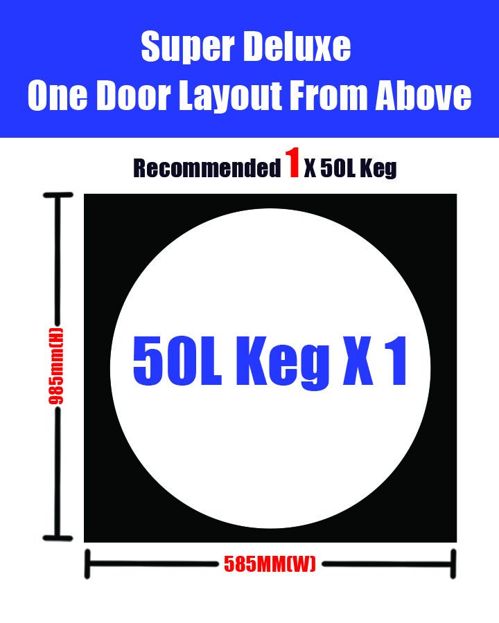 KegMaster Super Deluxe One Door Kegerator