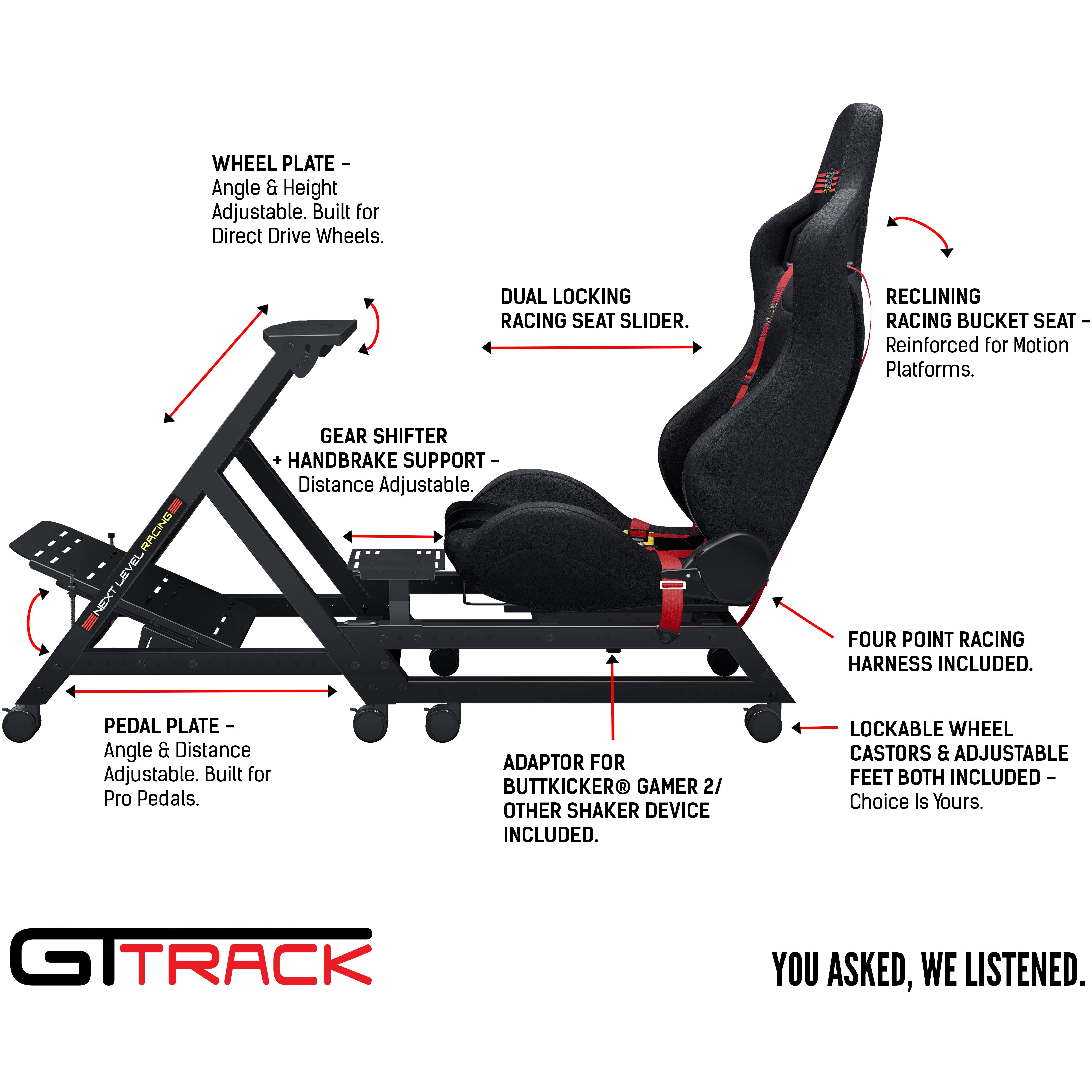 Next Level Racing GT Track Cockpit — The Modern Cave Australia