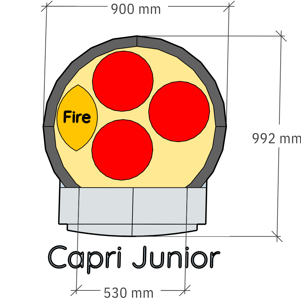 Napoli Capri Junior 900 Wood Fired Pizza Oven