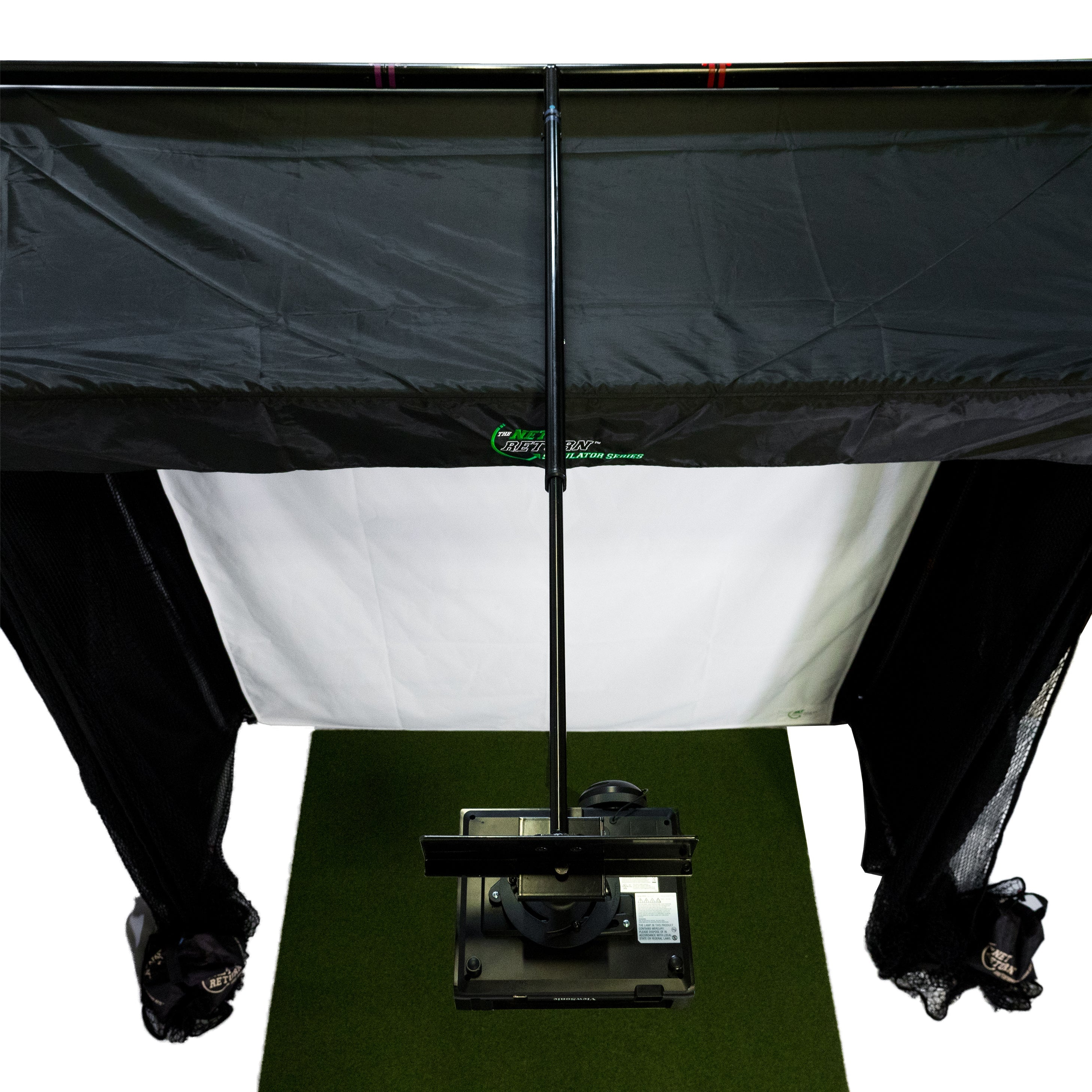 Simulator Series 8 Golf Simulator Bay+ Projector Mount frame kit + Pro Turf