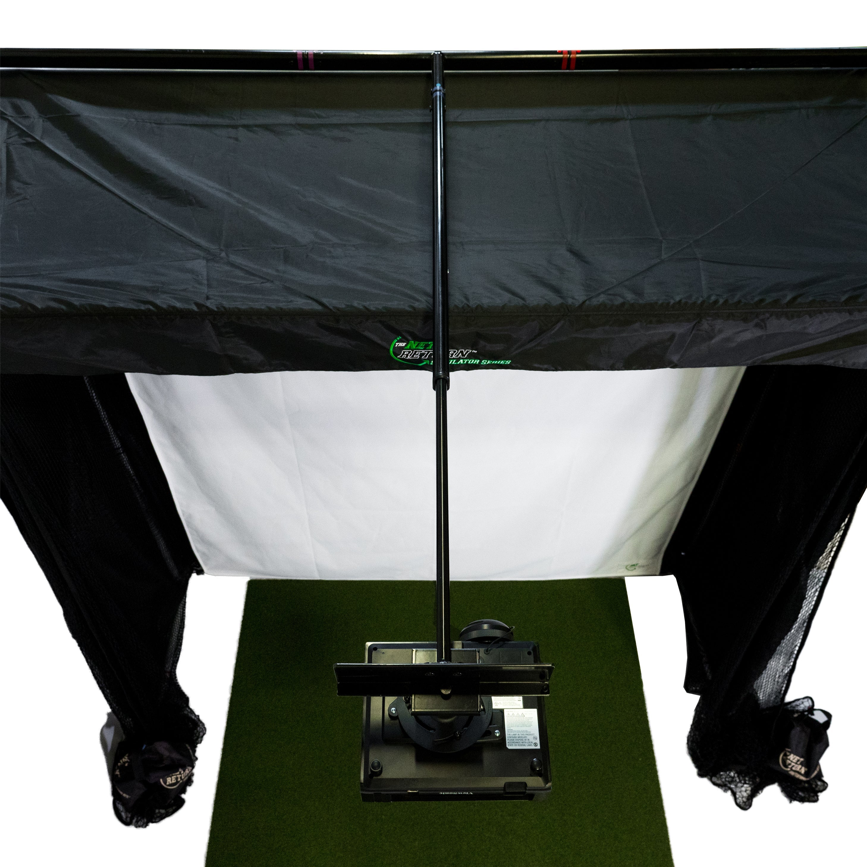Simulator Series 8 Golf Simulator Bay+ Projector Mount frame kit + Pro ...